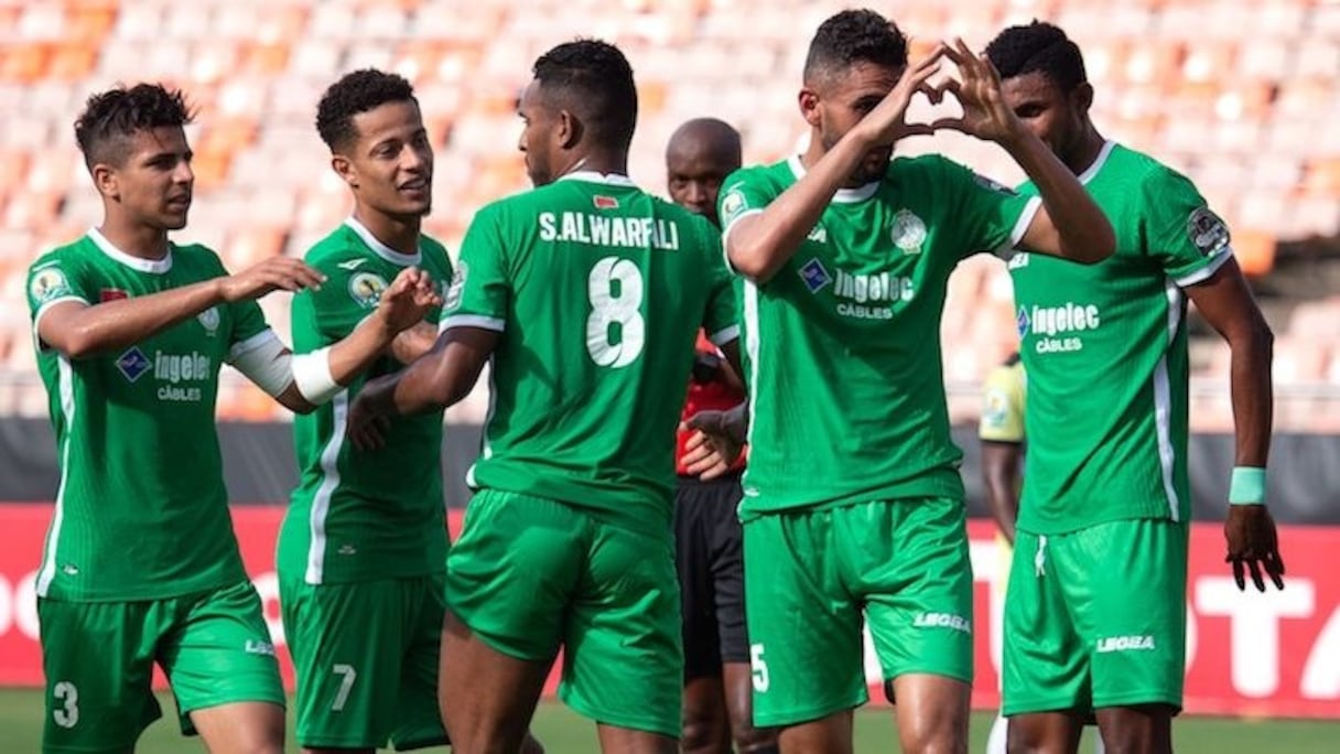 La joie des joueurs du Raja de Casablanca.
