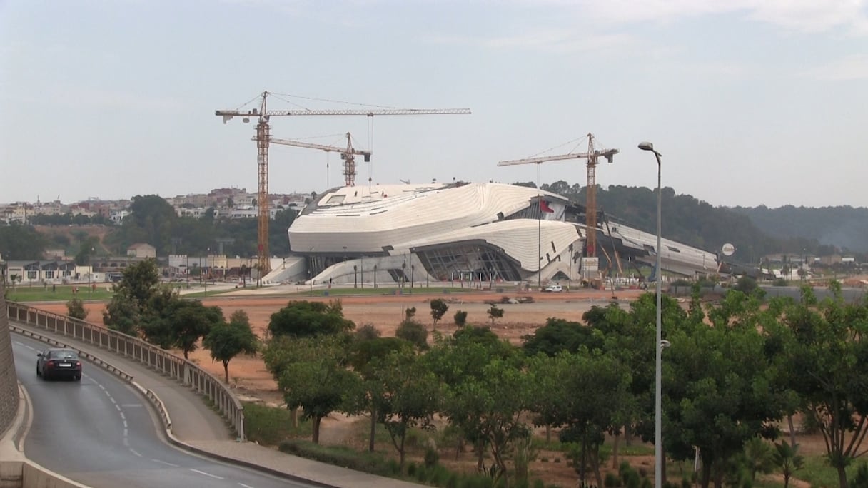 Etats d'avancement des travaux du Grand théâtre Mohammed VI de Rabat.
