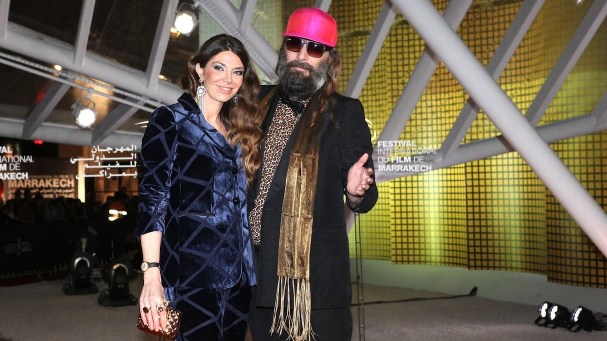 Sébastien Tellier et son épouse.
