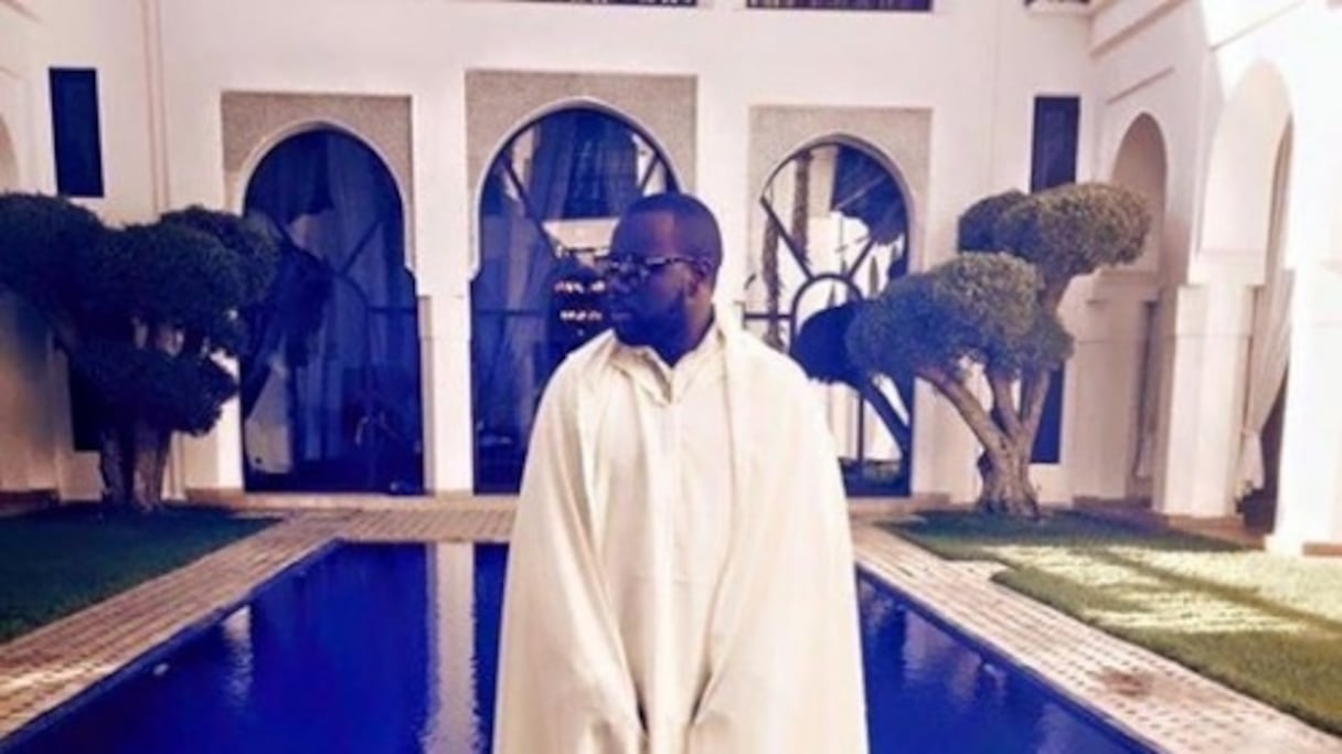 Le rappeur Maître Gims à Marrakech. 
