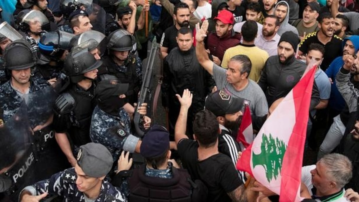 Dans les rues de Beyrouth, de premiers affrontements ont eu lieu jeudi 24 octobre. 
