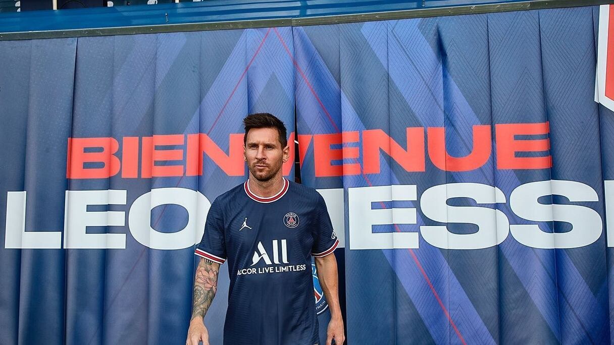 Lionel Messi sous les couleurs du PSG.
