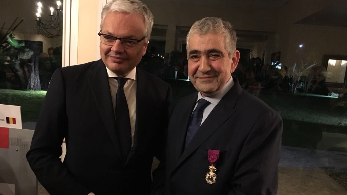 Didier Reynders, vice-Premier ministre et ministre des Affaires étrangères et européennes du gouvernement belge et Driss El Yazami
