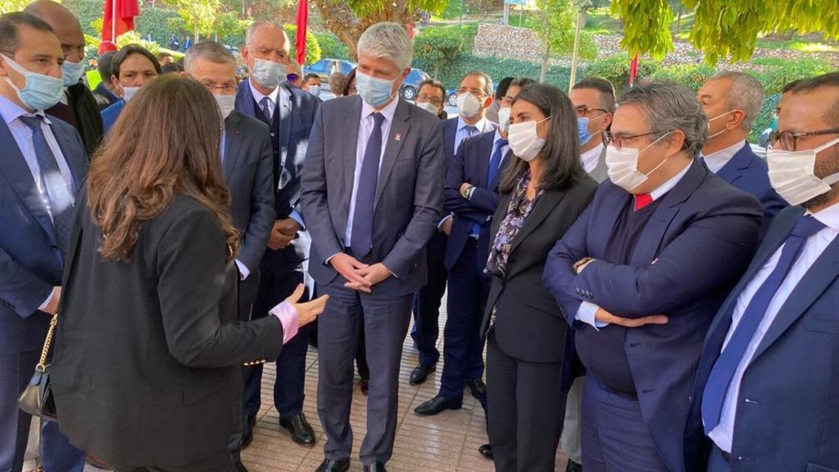 Lors de la visite de la ministre du Tourisme, Nadia Fettah Alaoui, au site touristique Ain Asserdoune, le mardi 26 janvier 2020.
