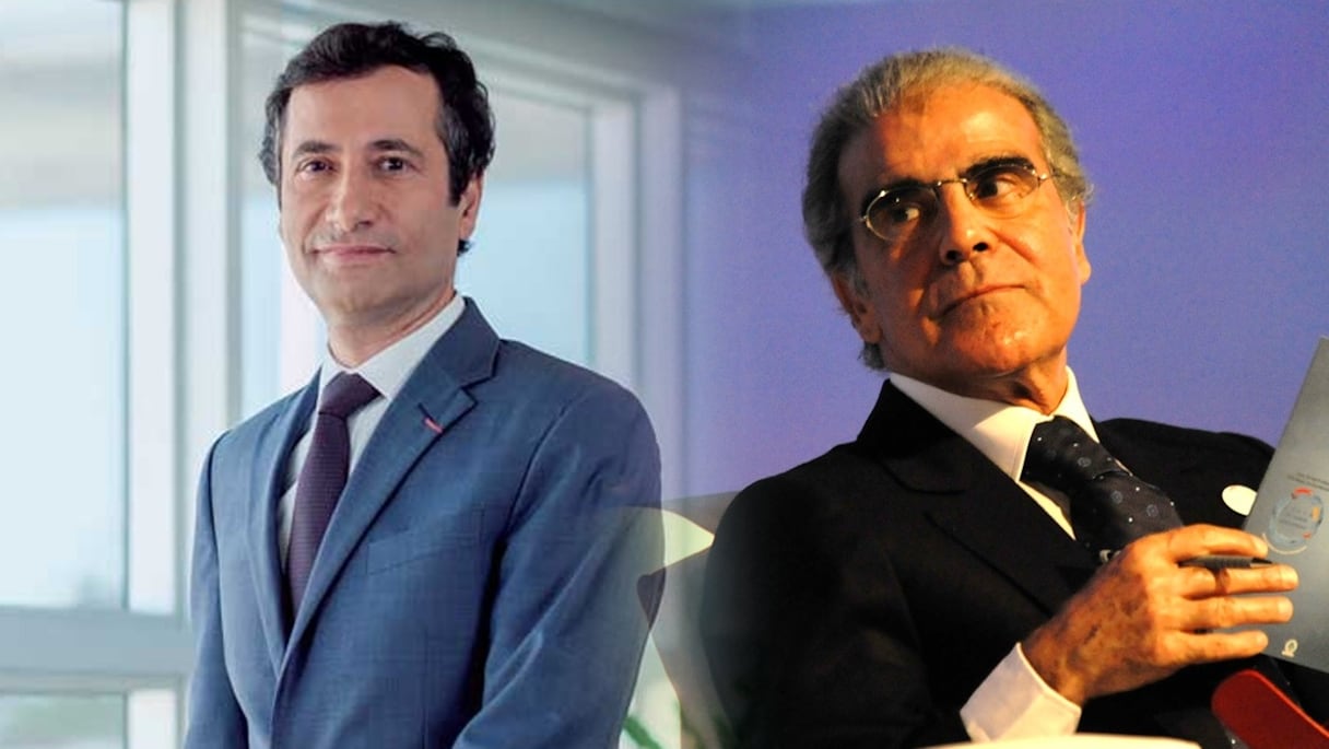 De g à d: Le ministre des Finances, Mohamed Benchaâboun et le wali de Bank Al-Maghrib, Abdellatif Jouahri
