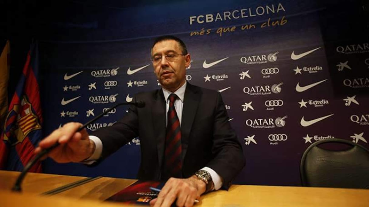 Josep Bartomeu, président du FC Barcelone, remet son mandat en jeu. 
