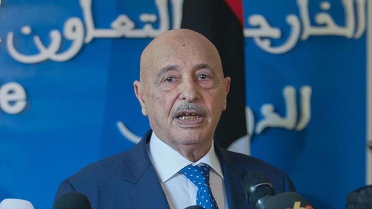 Aguila Saleh, président de la Chambre des représentant de Libye.
