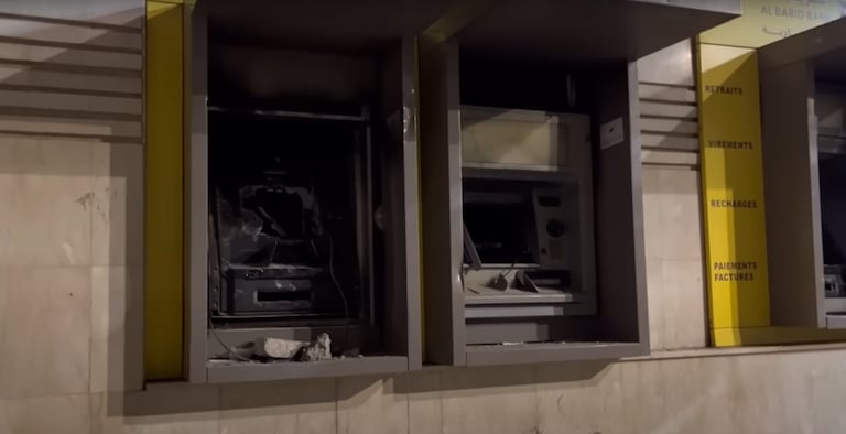 Une partie des dégâts enregistrés à Inzegane après les émeutes du mardi 30 octobre 2025. Capture d'écran.