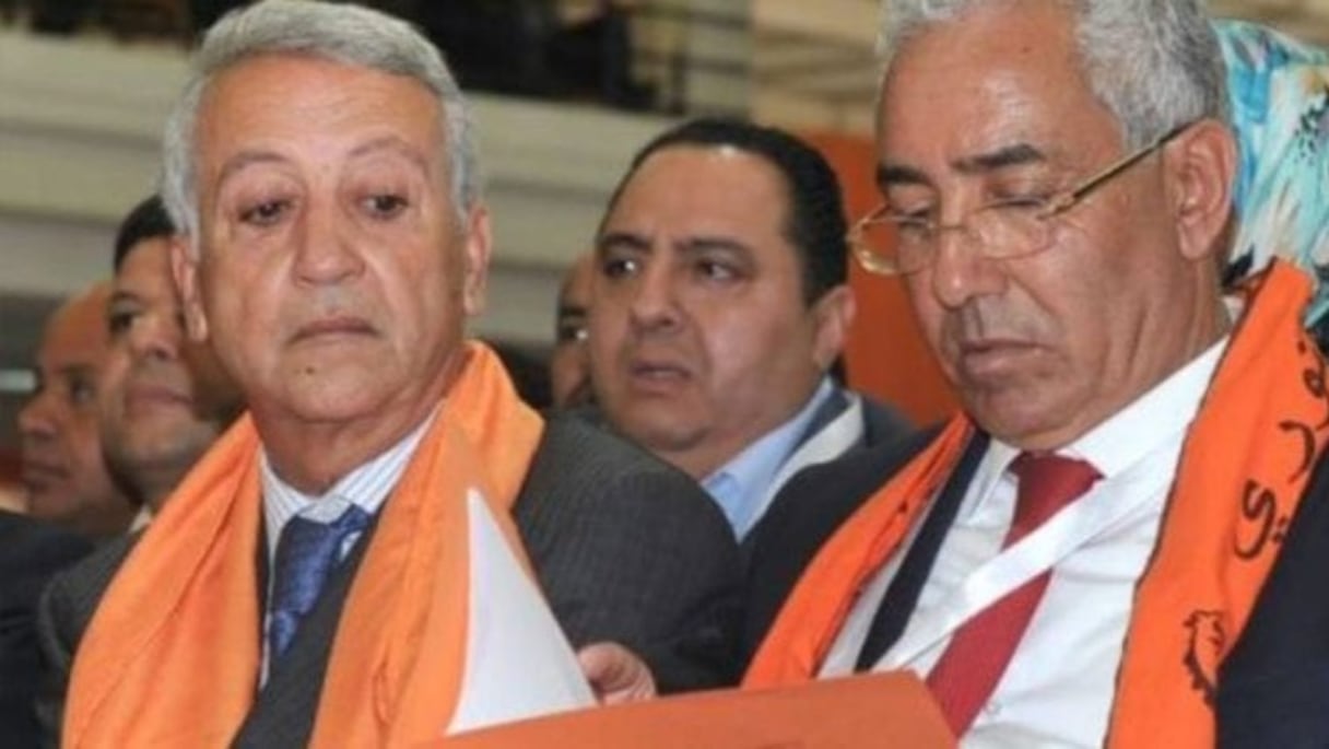 De g à d: Mohamed Sajid et Driss Radi
