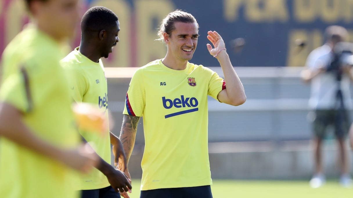 Antoine Griezmann et Ousmane Dembélé.
