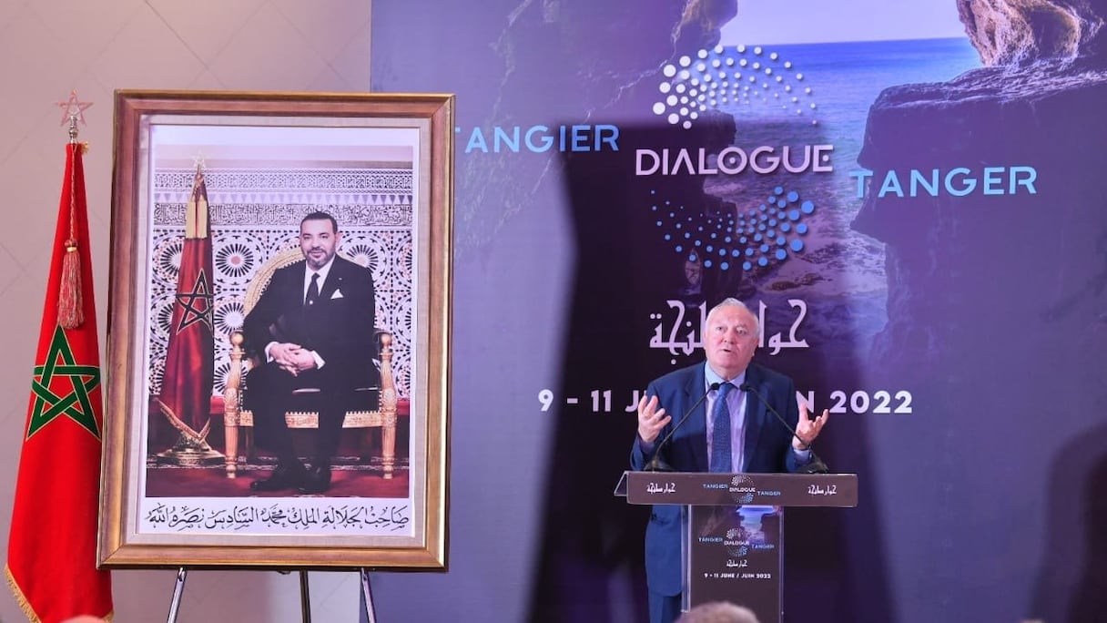 Miguel Angel Moratinos, haut représentant de l’Alliance des civilisations de l’ONU, lors de la conférence internationale, Dialogue de Tanger, vendredi 10 juin 2022.
