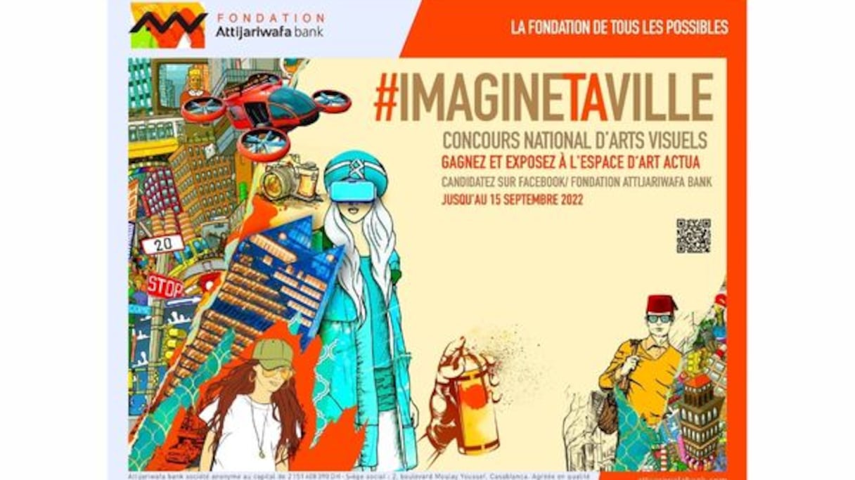 #ImagineTaVille s’adresse à tous les passionnés d’arts visuels, aux jeunes artistes professionnels, aux étudiants, ainsi qu’aux collaborateurs du groupe Attijariwafa bank.
