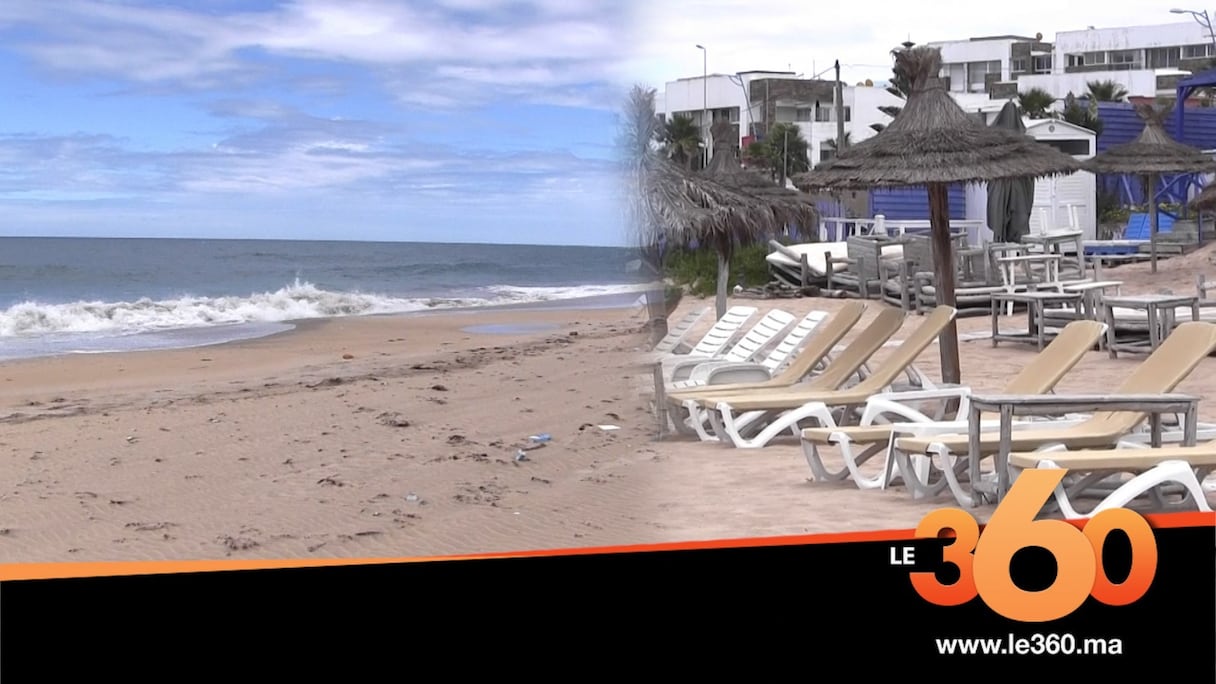 Sur la plage de Tamaris à Casablanca. 
