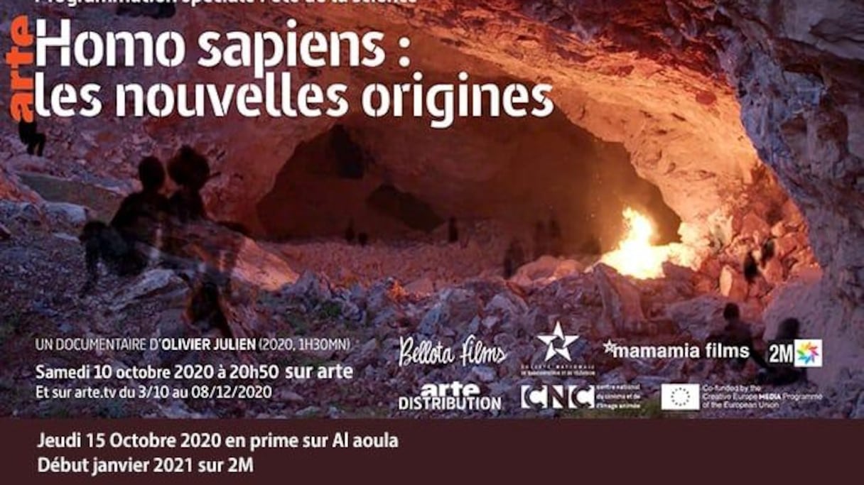 L'affiche du documentaire «Homo Sapiens: les nouvelles origines».
