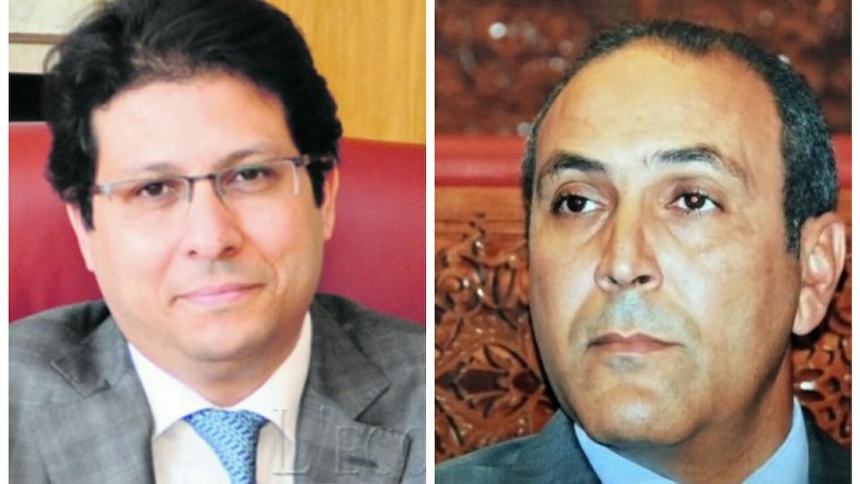 De g à d: Hakim Abdelmoumen et Youssef Mouhyi
