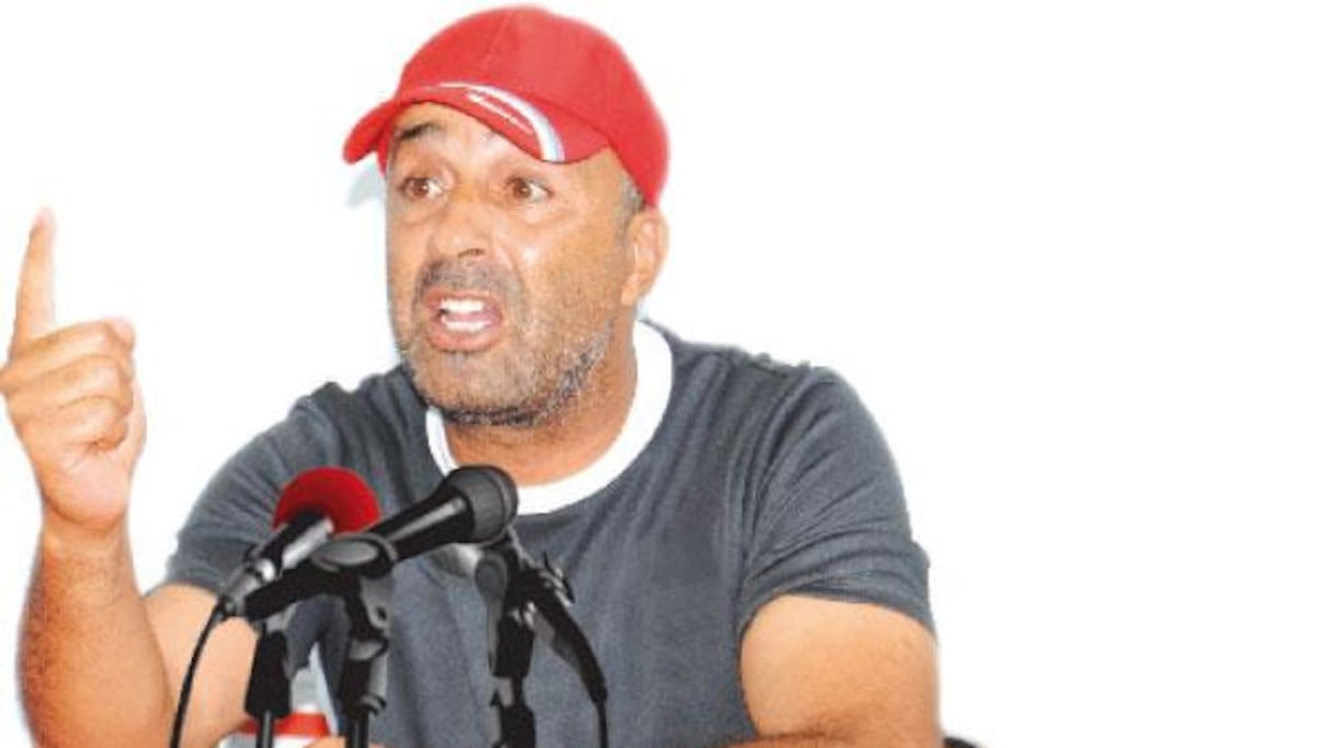 Abdelhadi Sektioui, l'entraîneur du Hassania Agadir. 

