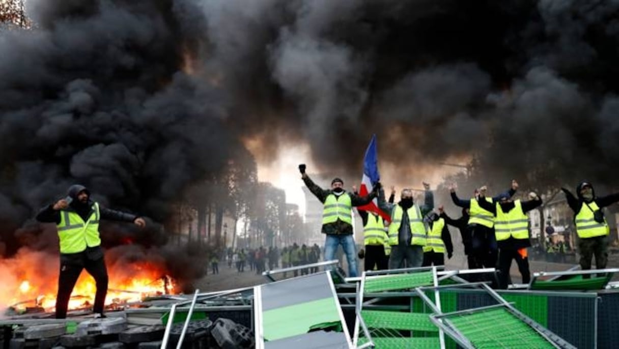 Manifestation des "gilets jaunes", samedi 24 octobre 2018, à Paris.
