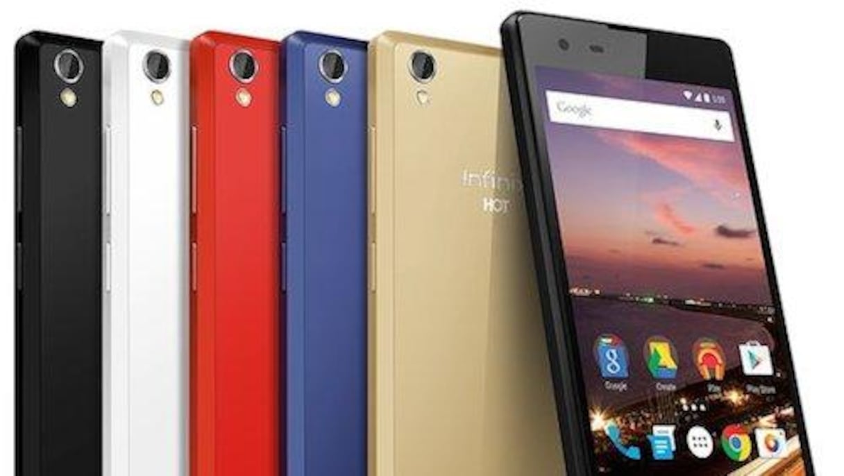 L’Infinix Hot 2 sera disponible en cinq coloris.
