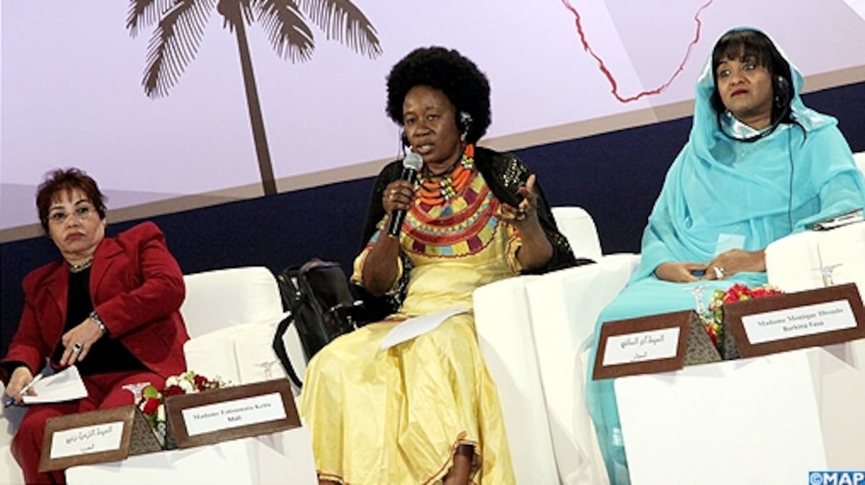 Des participantes au Forum international de la création féminine africaine à Laâyoune.
