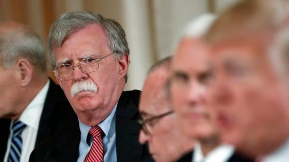 John Bolton, un "ami" très intéressé du polisario. Ici, avec le président Trump, dont il était Conseiller à la sécurité nationale. 
