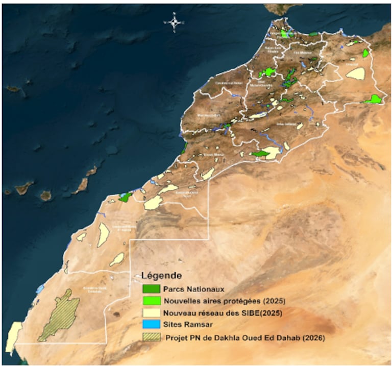 Les aires protégées au Maroc.