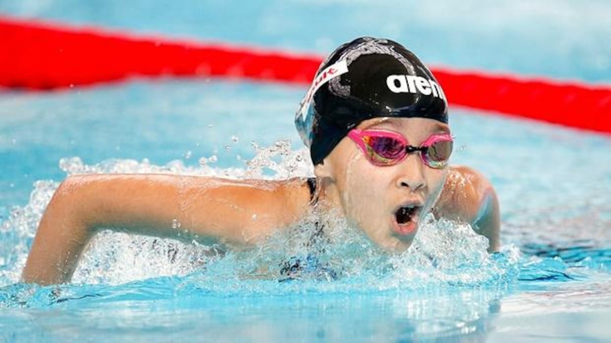 Alzain Tareq, 10 ans, participe aux championnats du monde de natation pour le Bahreïn.
