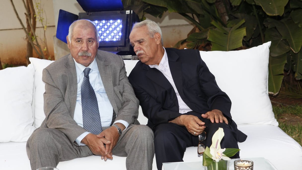 Noubir Amaoui, SG de la CDT, et son bras droit Abdelkader Zayer.
