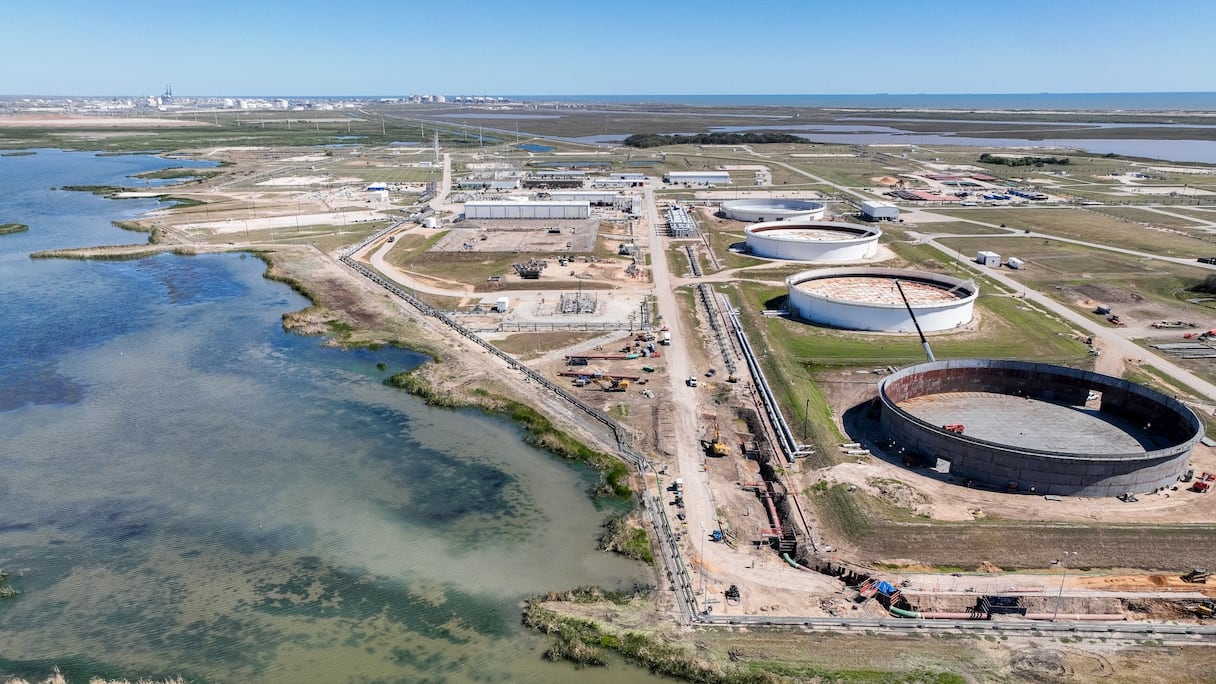 Le stockage de la réserve stratégique de pétrole sur le site de Bryan Mound à Freeport, au Texas.
