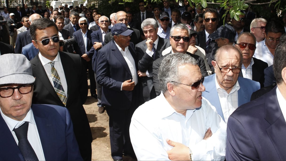 Sur les visages, la douleur de la perte d'un homme irremplaçable qui s'est battu pour le développement du Maroc et de son patrimoine artistique. 
