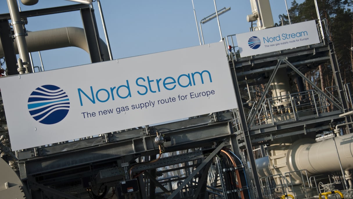 Le terminal du gazoduc Nord Stream 1 avant la cérémonie inaugurale, à Lubmin le 8 novembre 2011.
