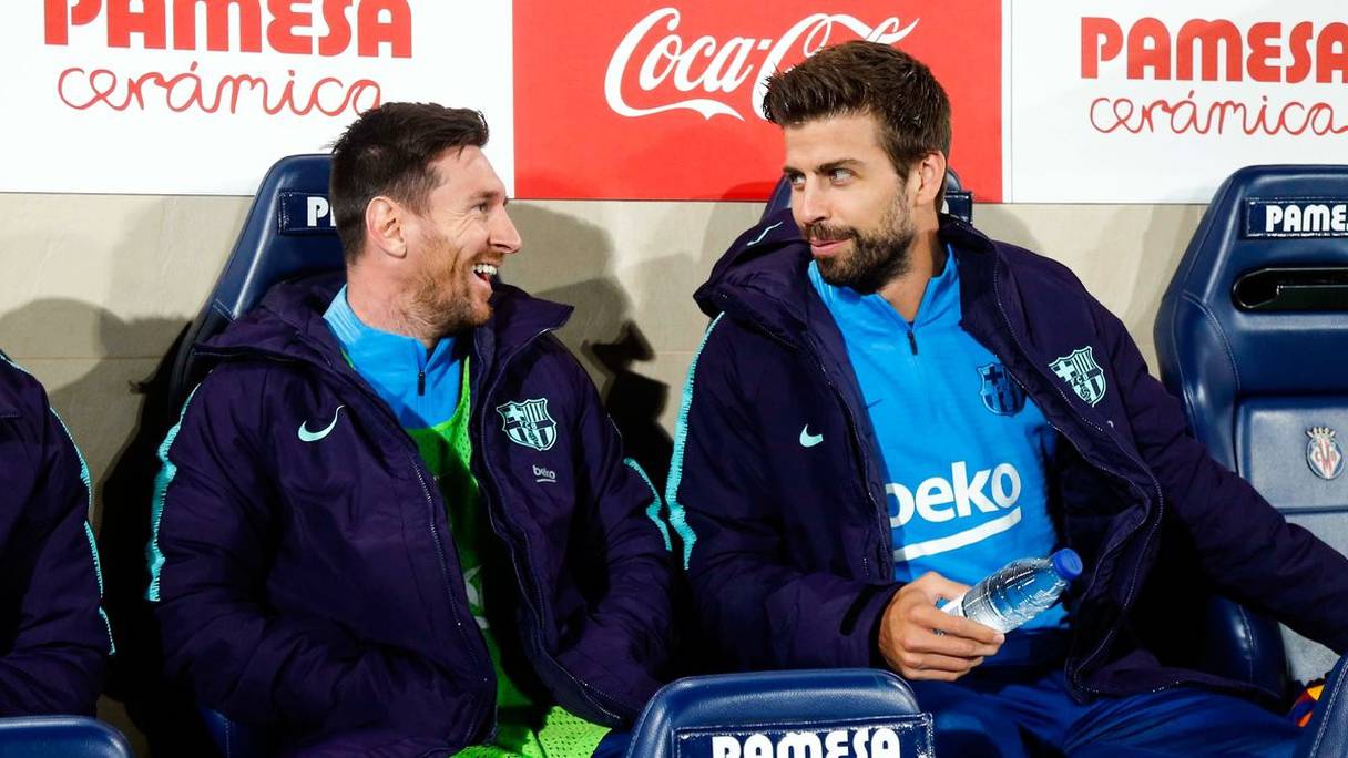 Lionel Messi et Gerard Piqué, les deux piliers du FC Barcelone.
