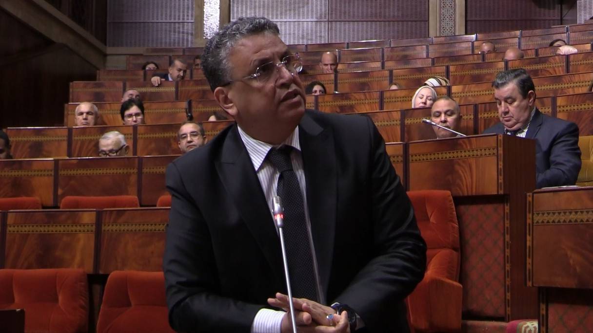 Abdellatif Ouahbi, ministre de la Justice, à la Chambre des représentants, lundi 26 décembre 2022.
