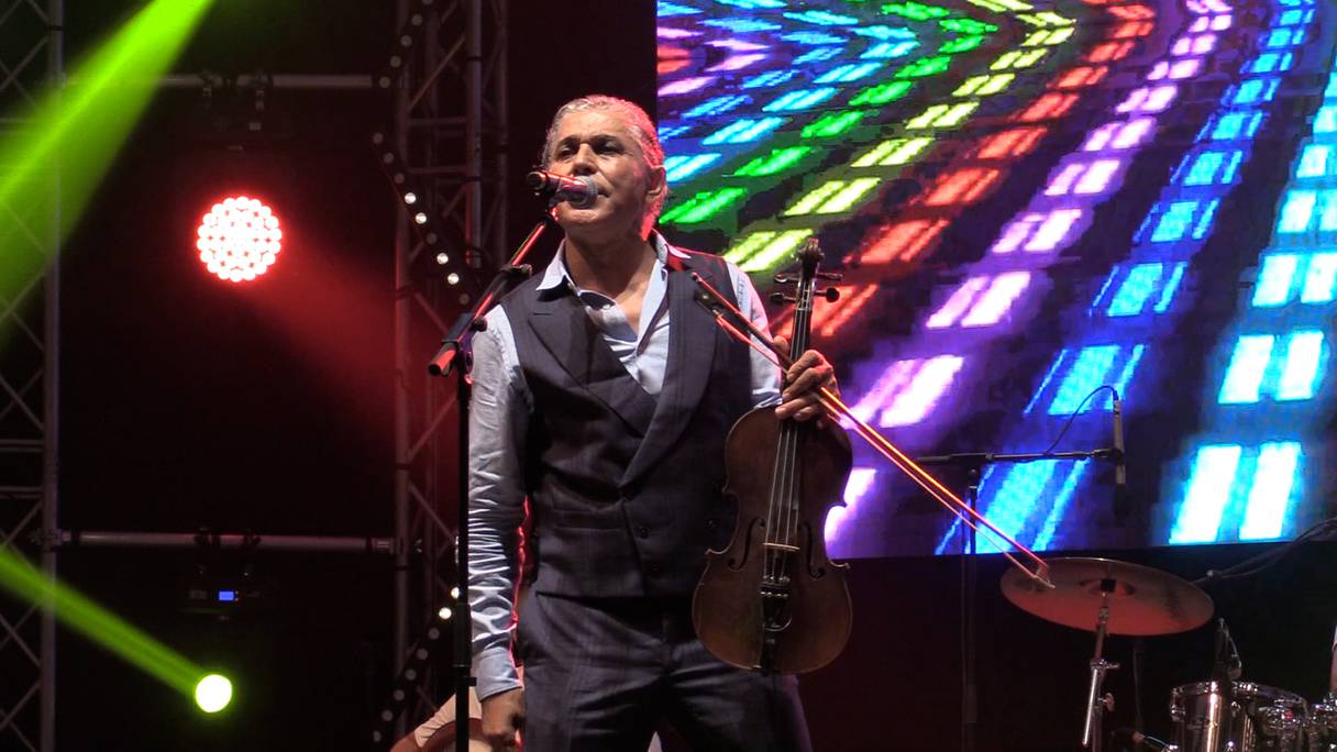 Abdelaziz Stati, star de la chanson chaâbi, vendredi 7 octobre 2022, lors de la 3e édition Wecasablanca Festival à l'espace Toro. 
