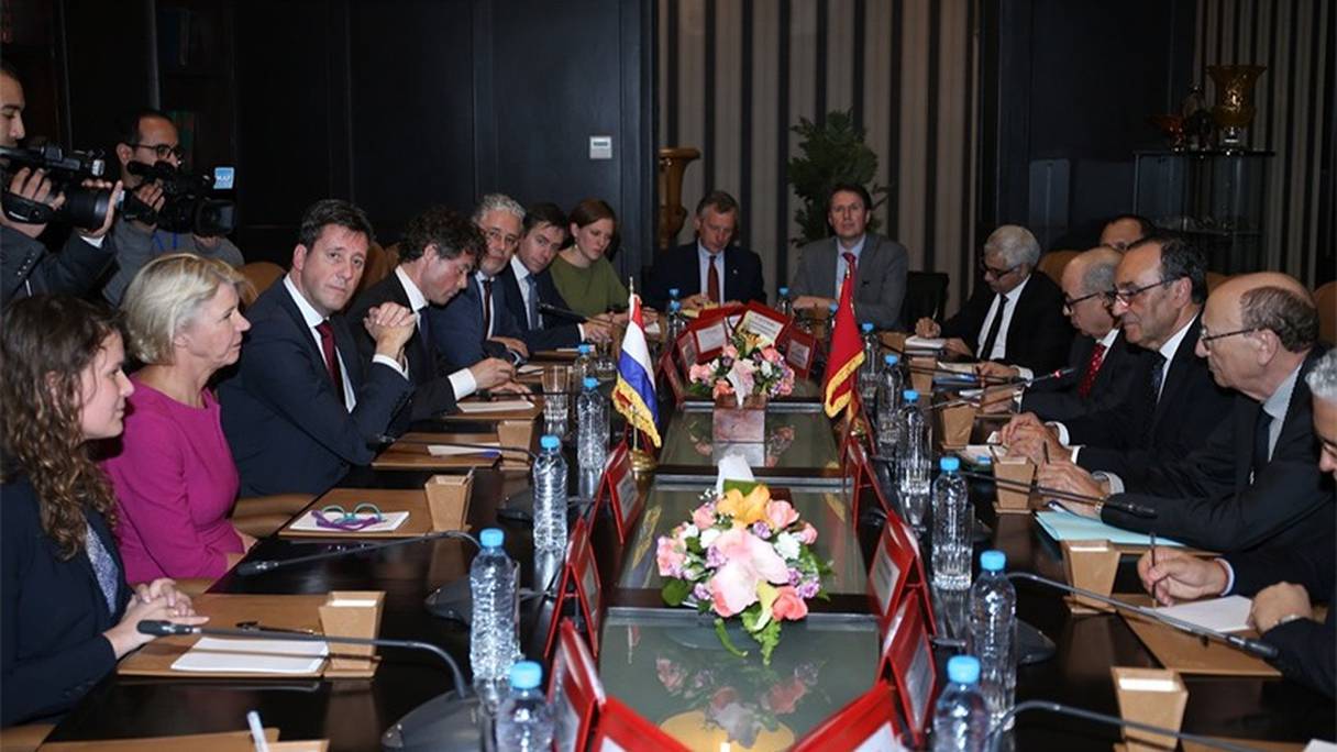 La délégation parlementaire néerlandaise reçue, lundi 24 février, au Parlement marocain.
