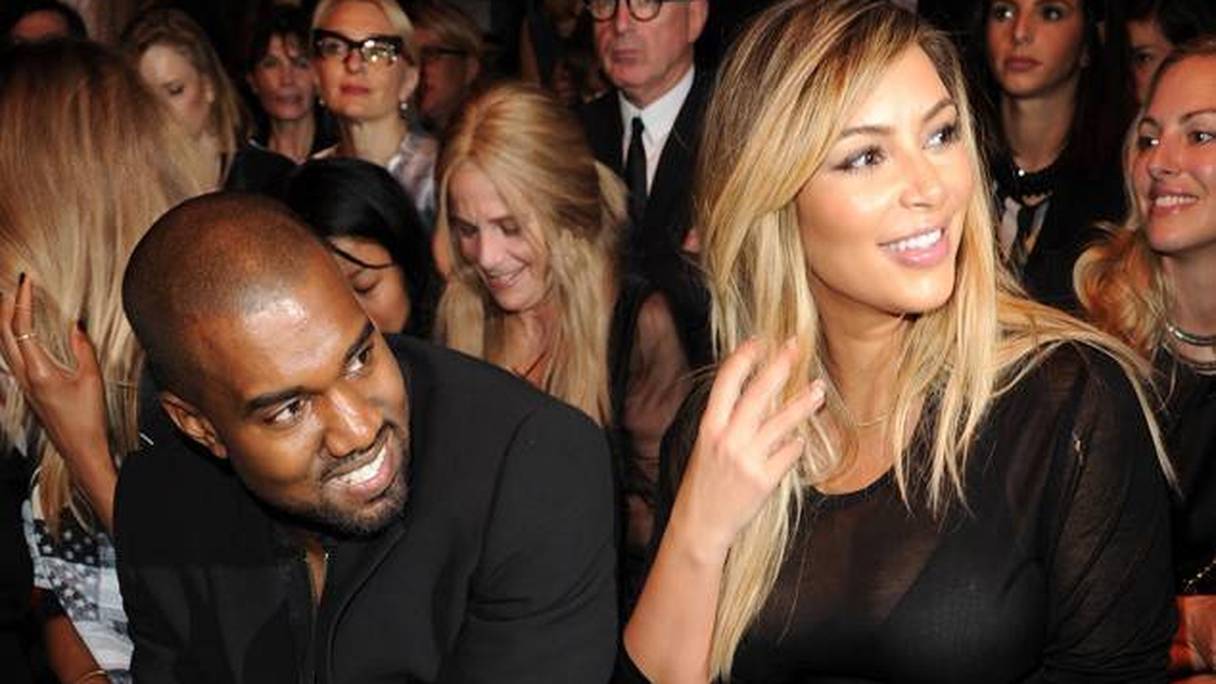 Kanye West et Kim Kardashian.
