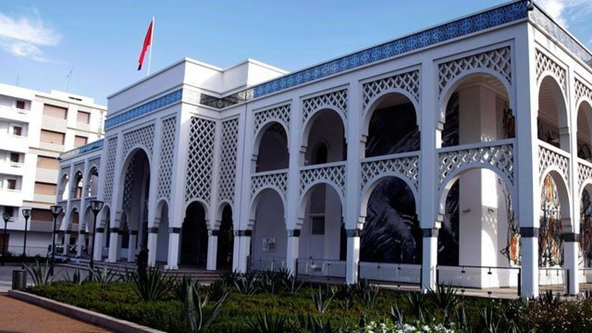 Le musée Mohammed VI d'art moderne et contemporain, au quartier Hassan, dans le centre-ville de Rabat. 
