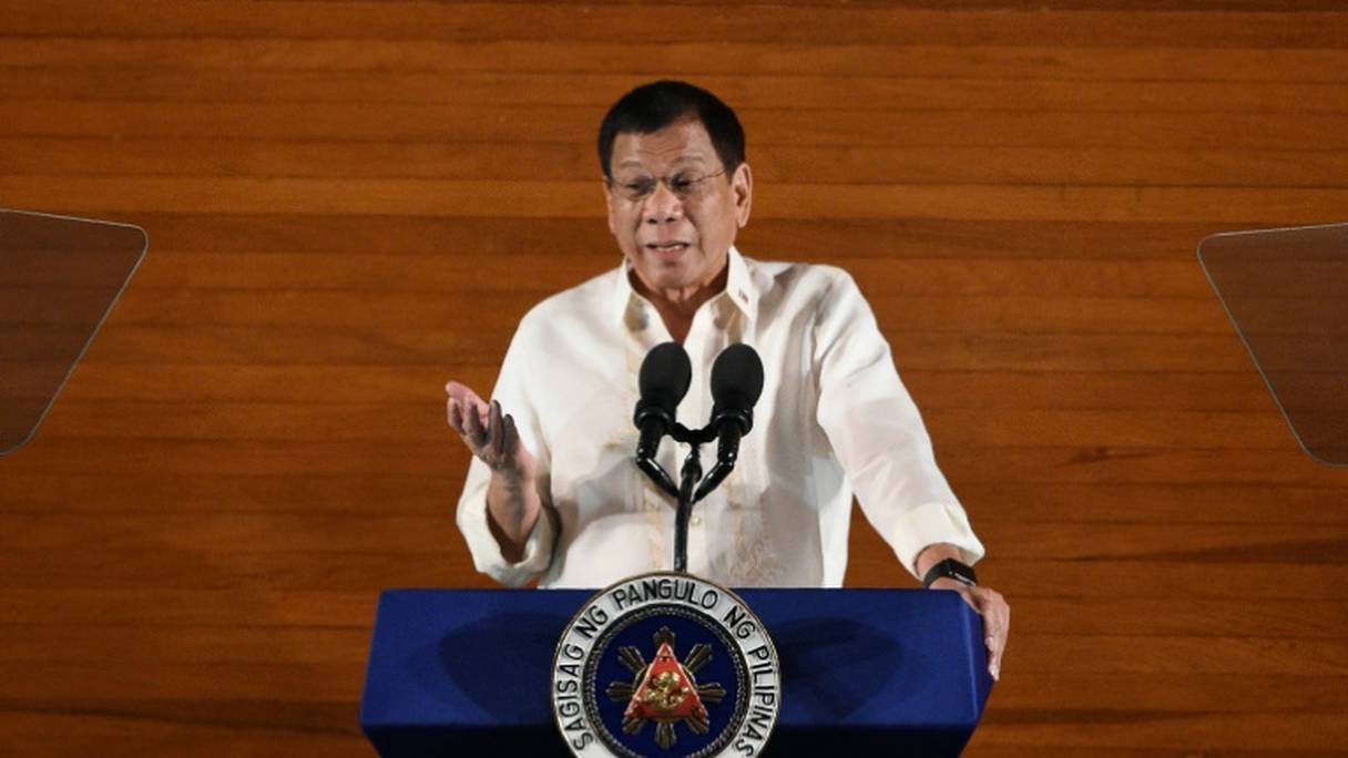 Le président philippin Rodrigo Duterte à Manille, le 25 juillet 2016.

