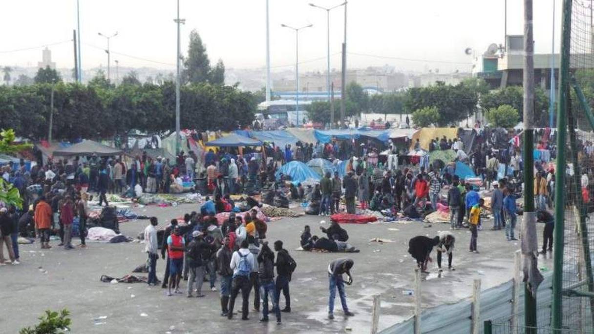 Le camp d’Ouled Ziane qui regroupe des migrants.
