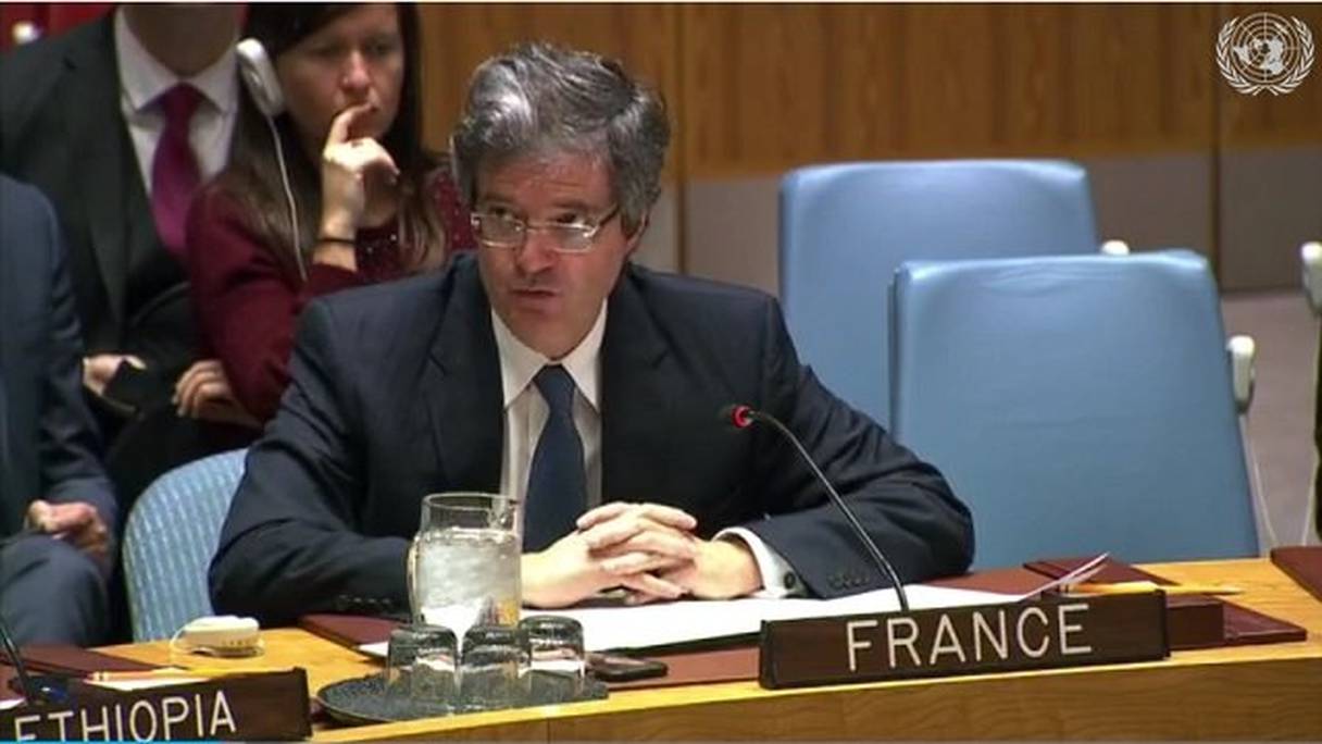 L'ambassadeur de la France à l'ONU, François Delattre. 

