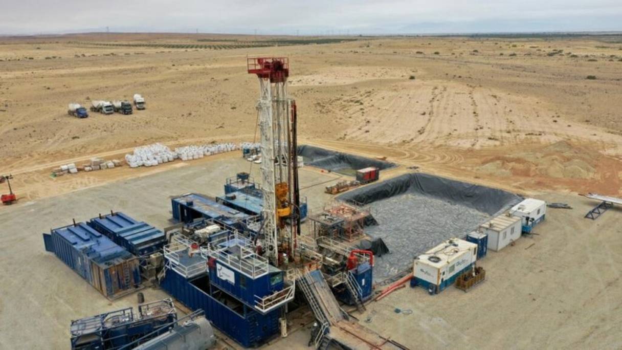 Exploration gazière de la firme britannique Predator Oil & Gas dans la région de Guercif, dans le nord-est du Maroc.
