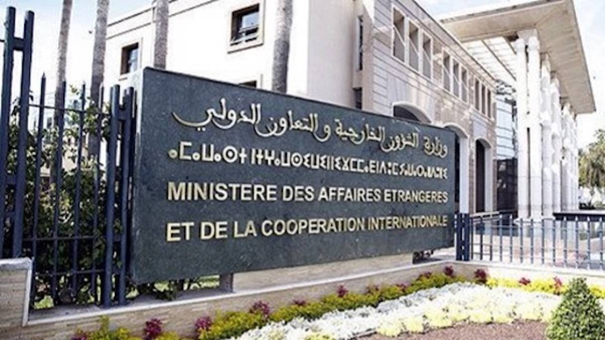 Siège du ministère des Affaires étrangères, de la Coopération africaine et des Marocains résidant à l'étranger, à Rabat.
