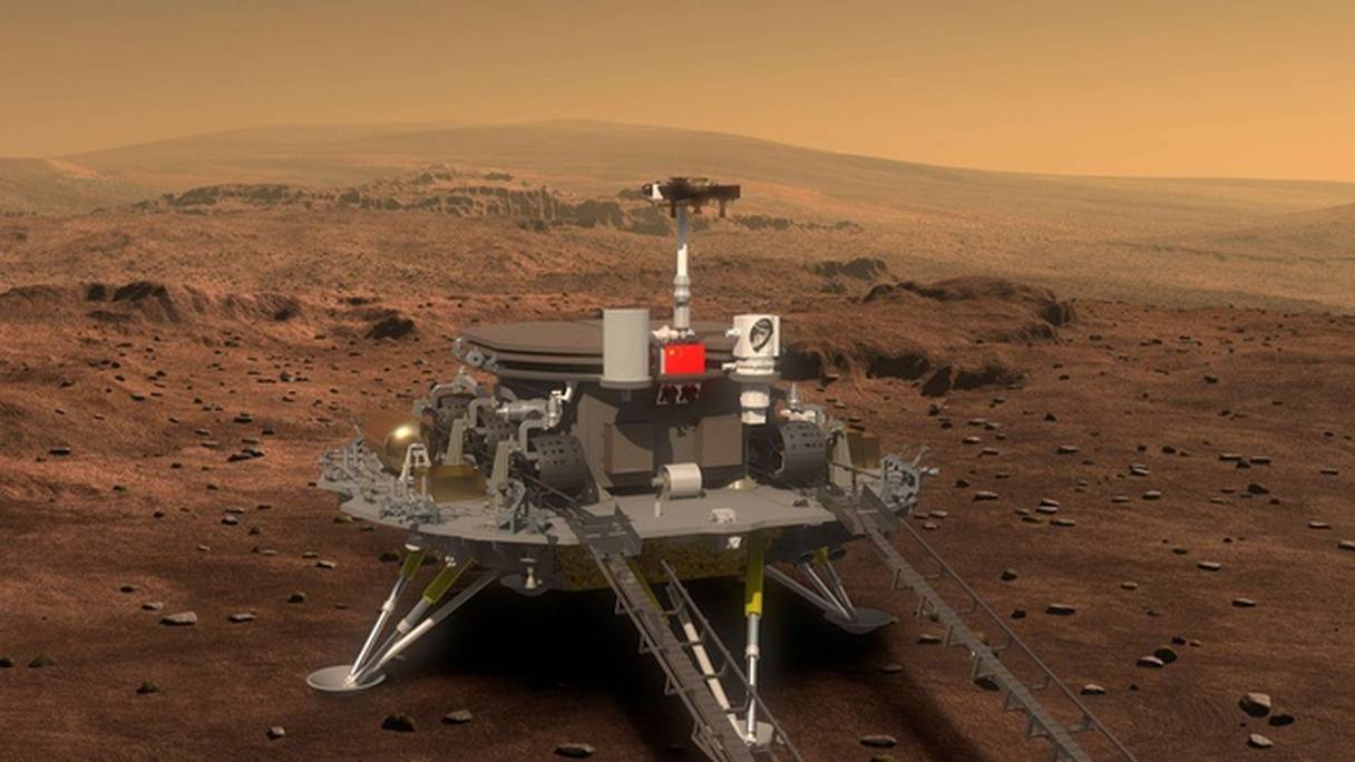 Vue d'artiste du robot que la Chine compte envoyer sur Mars en 2020.
