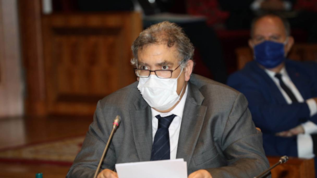 Le ministre de l'Intérieur, Abdelouafi Laftit. 
