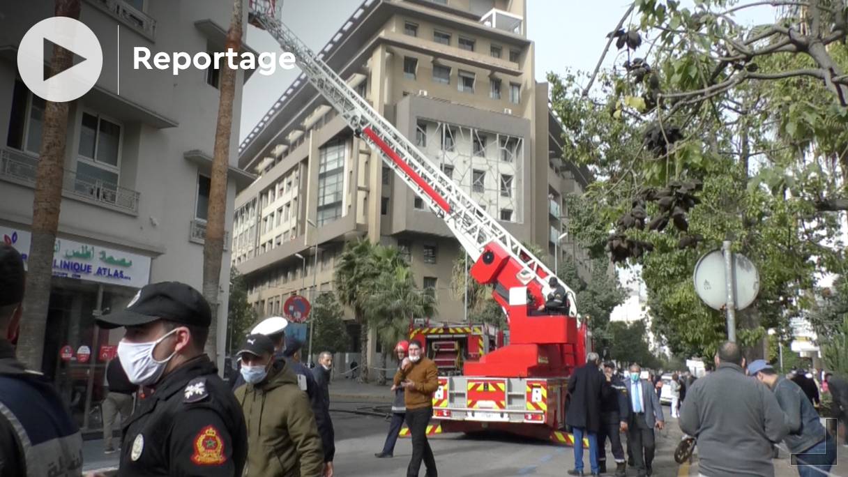 L'incendie qui est survenu le 31 janvier 2022 à la polyclinique Atlas de Casablanca n'a pas fait de victimes.
