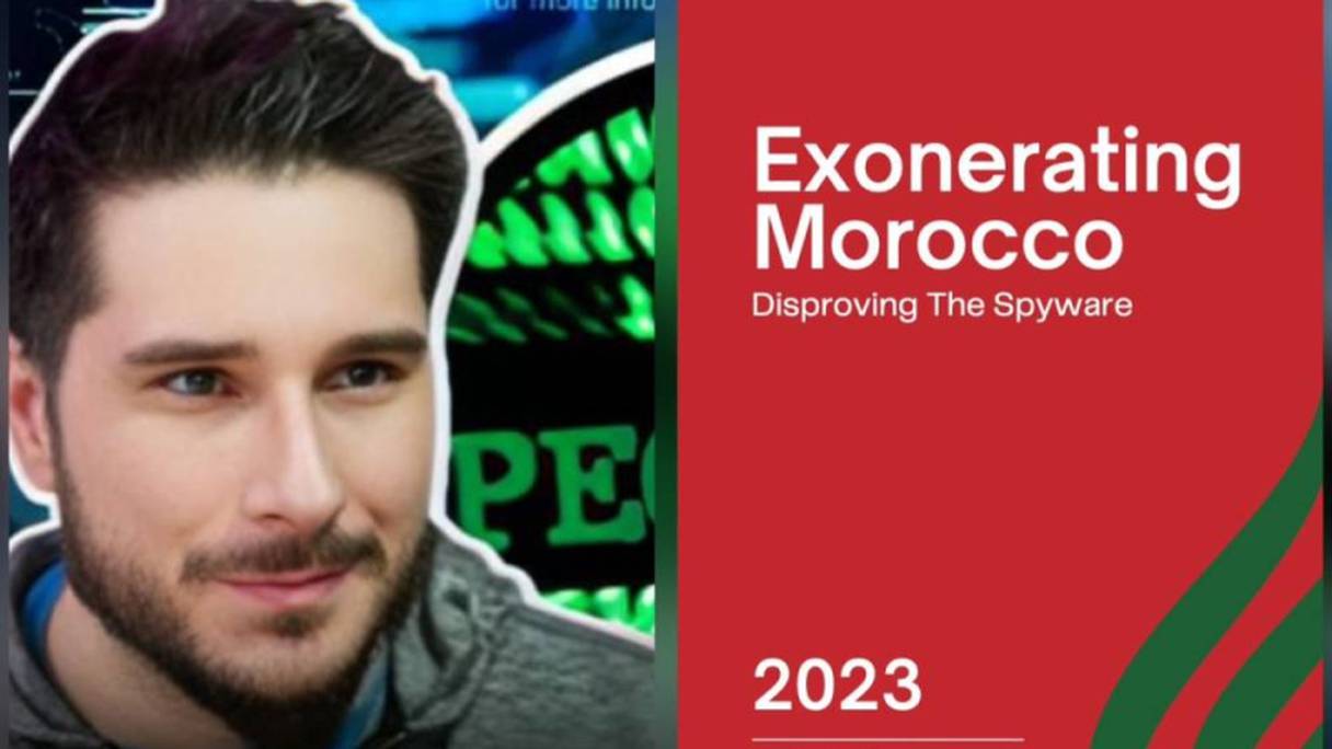Jonathan Scott, auteur américain du rapport "Exonerating Morocco. Disproving the Spyware", publié le 18 février 2023.