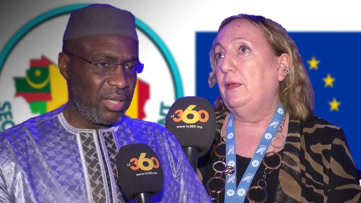 Moussa Mara, ancien Premier ministre du Mali, et, Emanuela Del Re, représentante spéciale de l’UE pour le Sahel.
