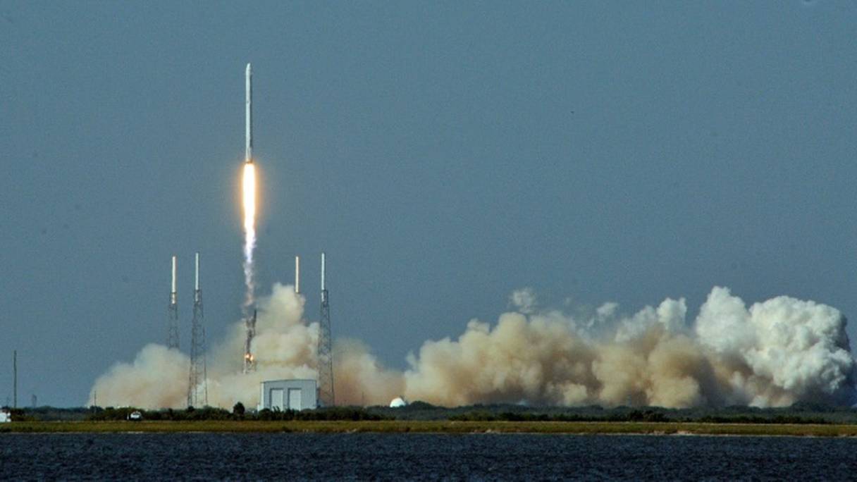 Lancement d'une fusée Falcon 9 de la société Space X à Cap Canaveral, en Floride, le 1er septembre 2016.
