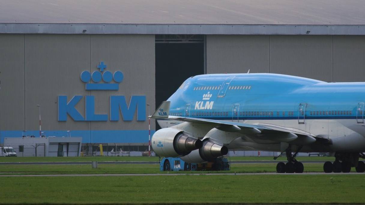 Un avion de la compagnie aérienne néerlandaise KLM.
