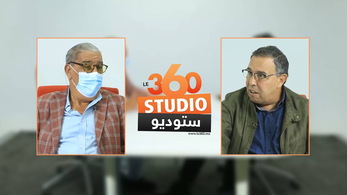 A droite, Abderrahim Bensar, membre du bureau politique du PPS, invité de l'émission Studio Le360.
