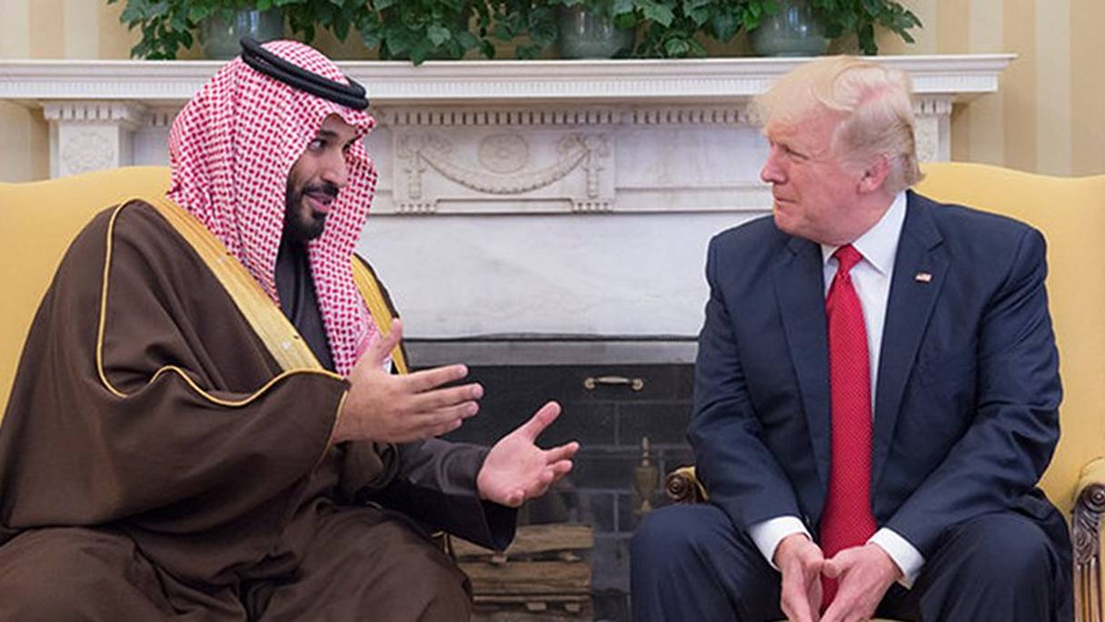 Lors d'une précédente rencontre entre le prince héritier saoudien et le président américain.
